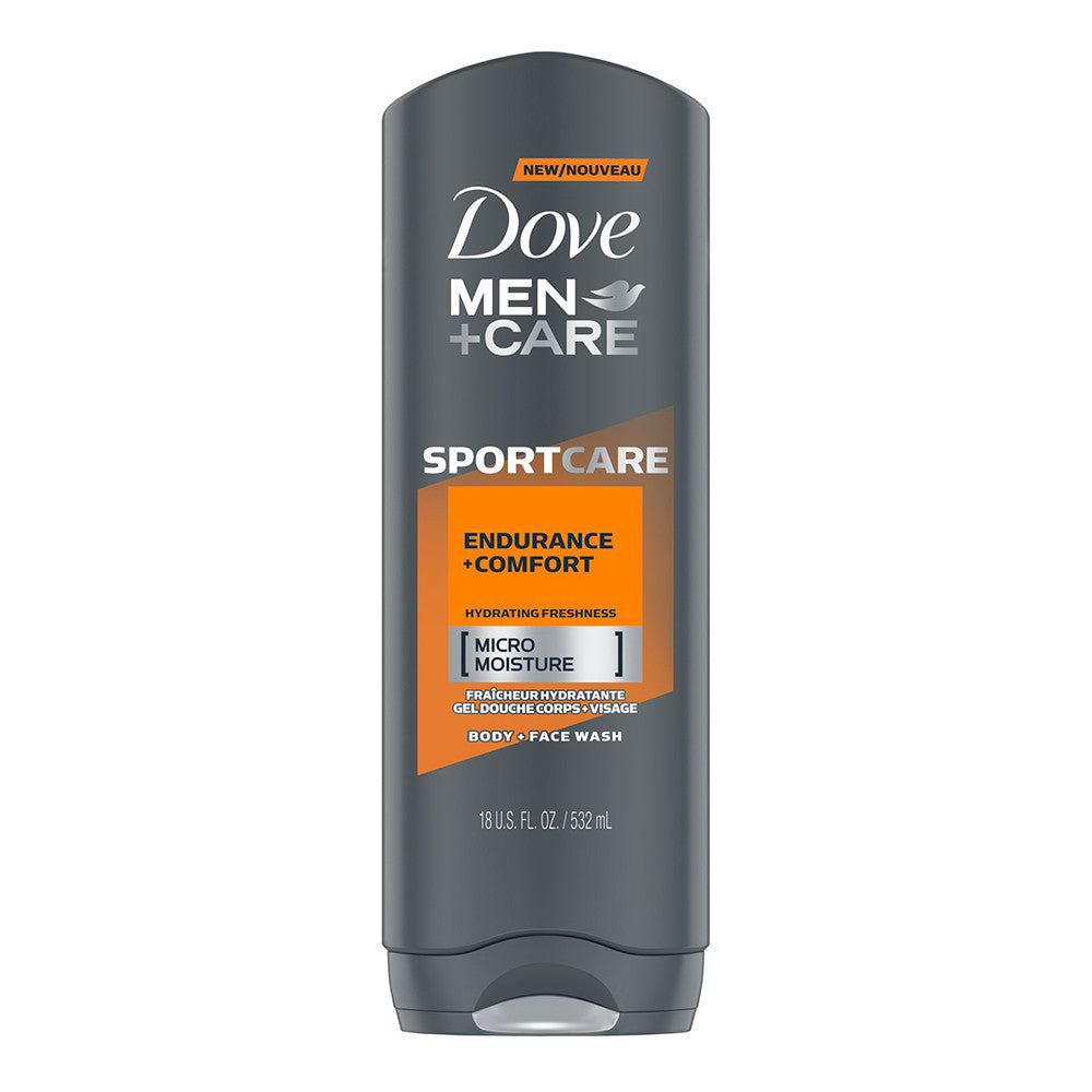 Dove Men Plus Care Sport Care Body And Face Wash, Endurance and Comfort, 18 Oz